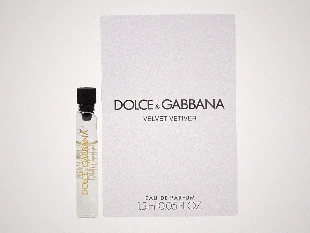 D&G DOLCE & GABBANA VELVET VETIVER EDP 1.5ml x 1 COLOGNE PERFUME SAMPLE