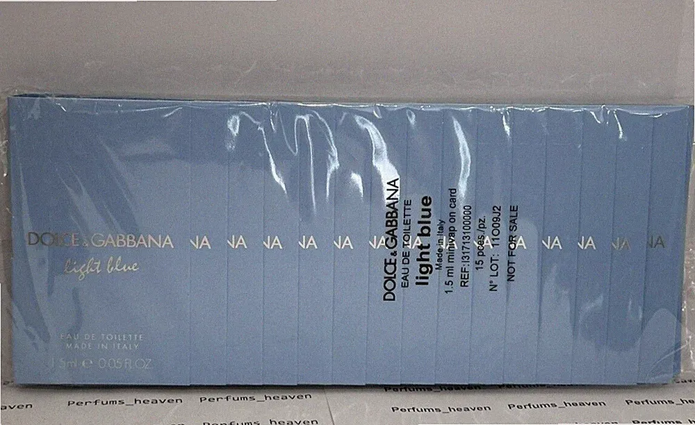 Dolce & Gabbana Light Blue Women Perfume EDT Sample Spray Travel Vial (Lot 15PC)