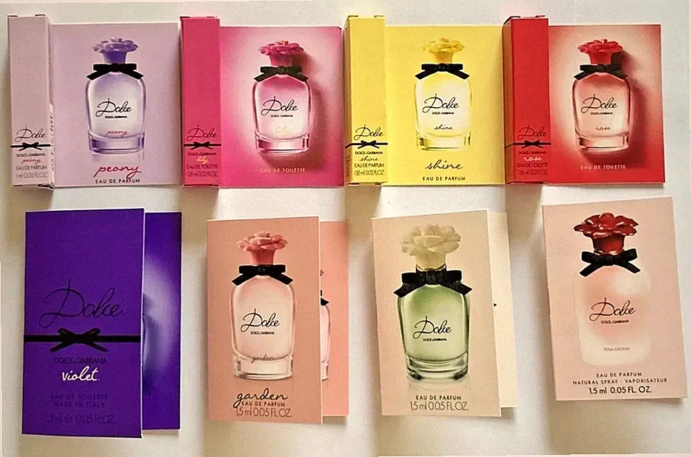 Dolce & Gabbana Perfume Collection 8pc Sample Vials Spray Set