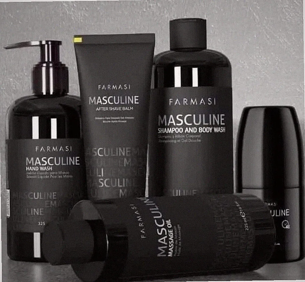 Farmasi Masculine Eau de Parfum Spray 100ml & Grooming Set (Hand Wash, Shampoo,...