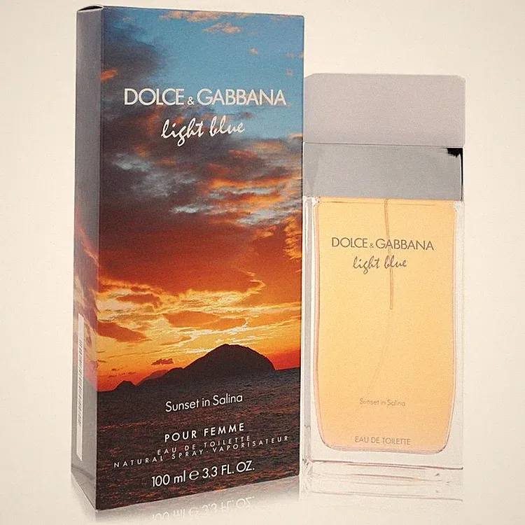 Light Blue Sunset in Salina by Dolce & Gabbana Eau De Toilette Spray 3.4 oz (Wom